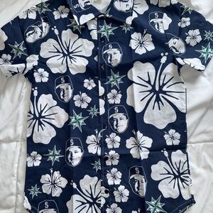 Seattle Mariners Navy Floral Print Shirt